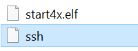Datei "ssh" ohne Endung